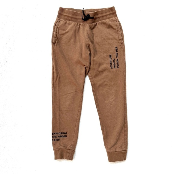 ⭐️ 5 for $25 Kids Light Brown Jogger Pants with Drawstring and Pockets 134 cm - Picture 1 of 8